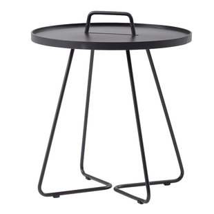 Cane-Line On-the-move Bijzettafel S&Oslash;44 Zwart