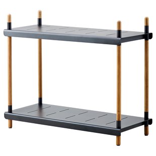 Cane-Line Frame Shelving Stellingkast Hoog Lava Grijs