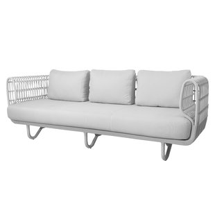 Cane-Line Nest Outdoor 3-zits Loungebank Wit