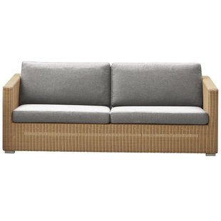 Cane-Line Chester Lounge 3-zits Loungebank Natural