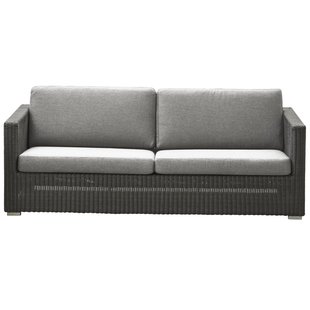 Cane-Line Chester Lounge 3-zits Loungebank Graphite