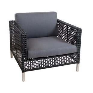 Cane-Line Connect Fauteuil Black Kussen Grey Natte