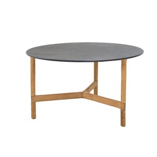 Cane-Line Twist Salontafel M Tafelblad Dark Grey