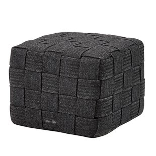 Cane-Line Cube Voetenbank 48x48 Donkergrijs