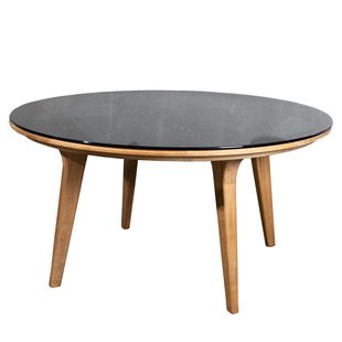 Cane-Line Aspect Tuintafel 144 Rond Tafelblad Glas Zwart
