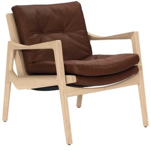 ClassiCon Euvira Fauteuil Naturel Onderstel Bruin Leer