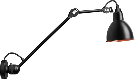 DCW&Eacute;ditions Lampe Gras N304 L40 Wandlamp Zwart Met Koper