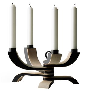 Design House Stockholm Nordic Light 4 Kandelaar Zwart