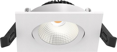 Artdelight Dublin - inbouwspot - 83 x 83 mm, Ø 68 mm inbouwmaat - 6W dimbare LED incl. - wit
