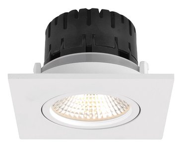 Artdelight Austin - inbouwspot - 85 x 85 mm, Ø 68 mm inbouwmaat - 6W dimbare LED incl. - wit