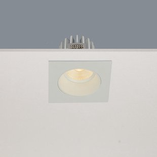 Artdelight Venice 2708 - inbouwspot - 80 x 80 mm, Ø 68 mm inbouwmaat - 8W dimbare LED incl. - IP44 - wit