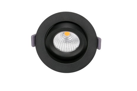 Artdelight Special - inbouwspot - Ø 95 mm, Ø 83 mm inbouwmaat - 9W LED incl. - dim to warm - IP54 - zwart