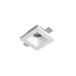 Artdelight Cygan - inbouwspot - 120 x 120 mm, 123 x 123 mm inbouwmaat - wit