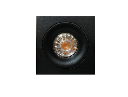 Artdelight Alice - inbouwspot - 90 x 90 mm, 80 x 80 mm inbouwmaat - zwart