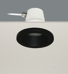 Artdelight Bados - inbouwspot 1L - Ø 95 mm, Ø 84 mm inbouwmaat - IP65 - zwart