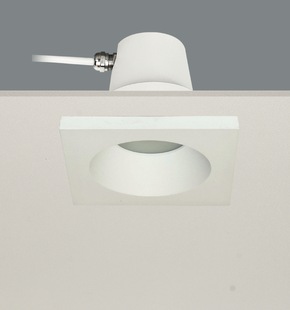 Artdelight Bados - inbouwspot 1L - 95 x 95 mm , Ø 84 mm inbouwmaat - IP65 - wit