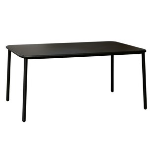 Emu Yard Table Aluminium Tuintafel 160x98 Zwart