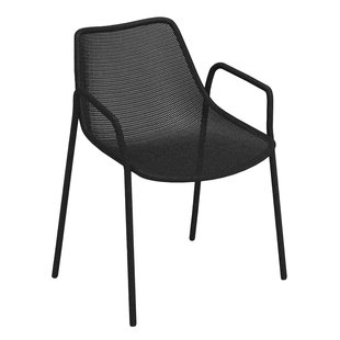 Emu Round Tuinstoel Met Armleuning Zwart