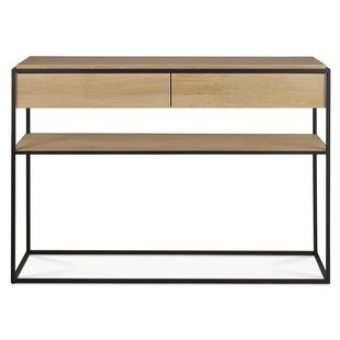 Ethnicraft Monolit Console 2 Lades Naturel Eiken Ethnicraft Monolit Console 2 Lades Naturel Eiken