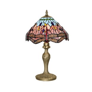 Searchlight Dragonfly - tafellamp - Ø 14,5 x 45,5 cm - multicolour