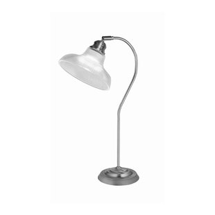 Searchlight Bistro III - tafellamp - 25 x 20 x 45 cm - satijn zilver