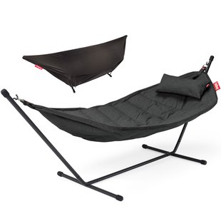 Fatboy Headdemock Superb Deluxe Hangmat Thunder Grey Rack Black