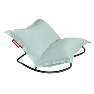 Fatboy Rock&#039;n Roll Schommelstoel Zwart Outdoor Zitzak Seafoam