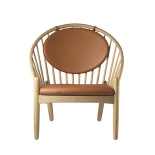 FDB M&oslash;bler J166 Fauteuil Eiken Naturel Cognac