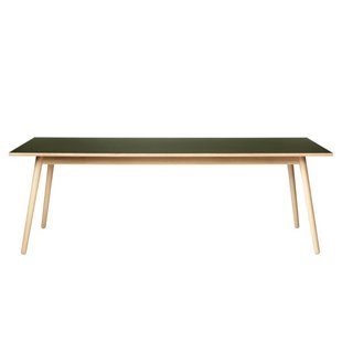 FDB M&oslash;bler C35C Eettafel Eiken 220x95 Groen