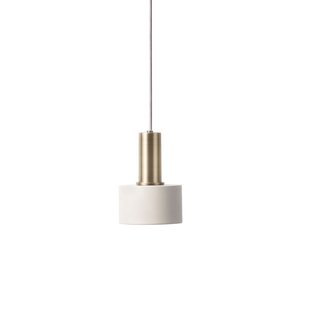 Ferm Living Disc Light Grey Hanglamp Klein Messing
