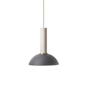 Ferm Living Hoop Black Hanglamp Groot Lichtgrijs