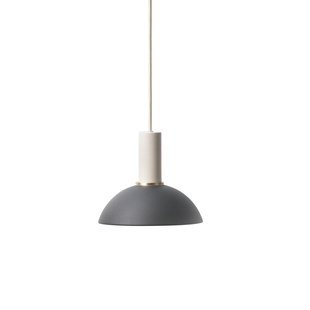 Ferm Living Hoop Black Hanglamp Klein Lichtgrijs