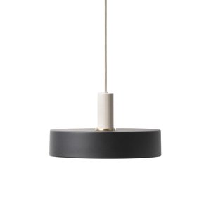 Ferm Living Record Black Hanglamp Klein Lichtgrijs