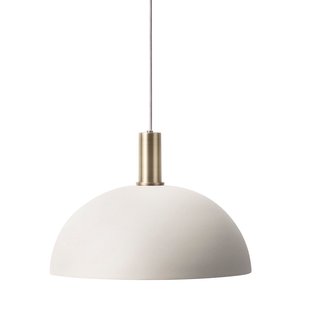 Ferm Living Dome Light Grey Hanglamp Klein Messing