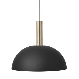 Ferm Living Dome Black Hanglamp Groot Messing