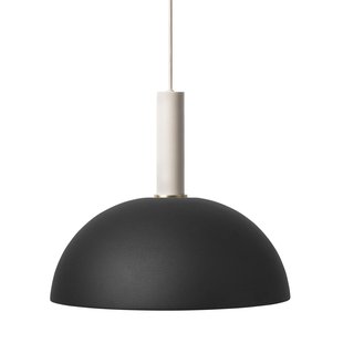 Ferm Living Dome Black Hanglamp Groot Lichtgrijs