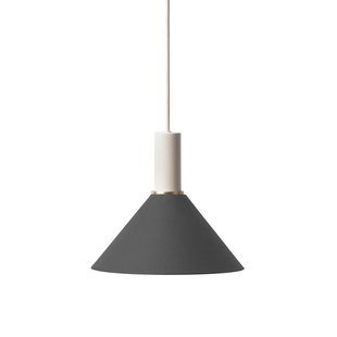 Ferm Living Cone Black Hanglamp Klein Lichtgrijs