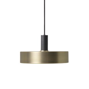 Ferm Living Record Brass Hanglamp Klein Zwart