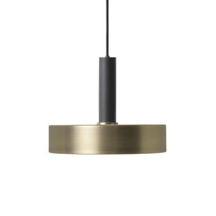 Ferm Living Record Brass Hanglamp Groot Zwart