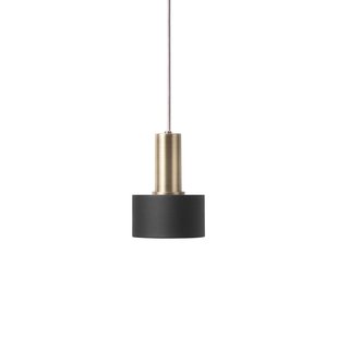 Ferm Living Disc Black Hanglamp Klein Messing