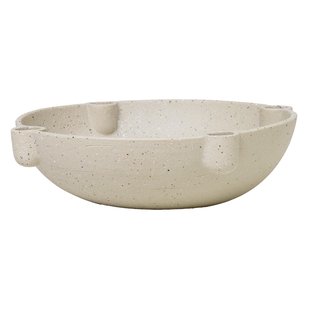 Ferm Living Bowl Kandelaar L Keramiek Beige