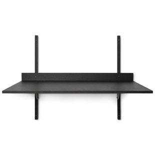 Ferm Living Sector Shelf Bureau Black Ash Black Brass