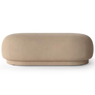 Ferm Living Rico Ottoman Brushed Poef Sand
