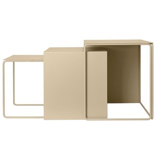 Ferm Living Cluster Tables Bijzettafel Set Van 3 Cashmere