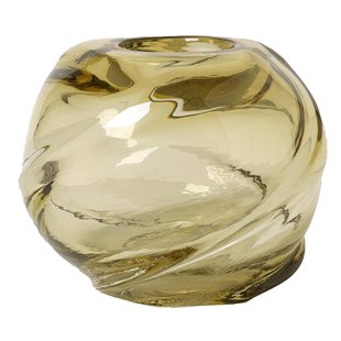 Ferm Living Water Swirl Vaas&Oslash;21 Light Yellow