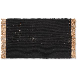 Ferm Living Block Deurmat 50x80 Black/naturel