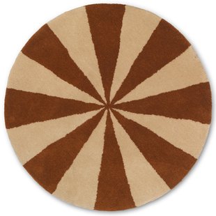 Ferm Living Arch Tufted Vloerkleed 130 Dark Brick/off-white