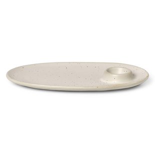 Ferm Living Flow Ontbijtbord Off-white Speckle