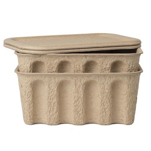 Ferm Living Paper Pulp Opbergdozen Small Set Van 2 Brown