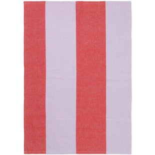 Ferm Living Hale Yarn-dyed Theedoek Red/Lilac